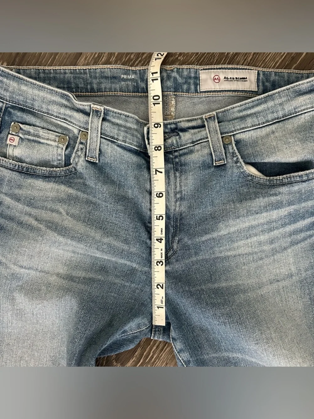 AG Adriano Goldschmied Prima Cigarette Leg Skinny Blue Jeans Womens 30 Mid Rise - Picture 11 of 12
